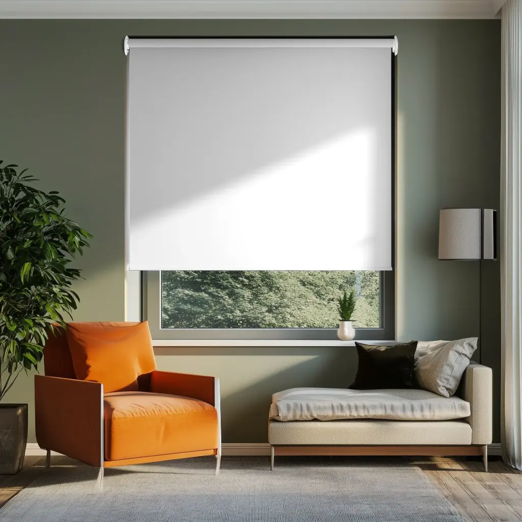 Persiana Enrollable Black Out Blanco