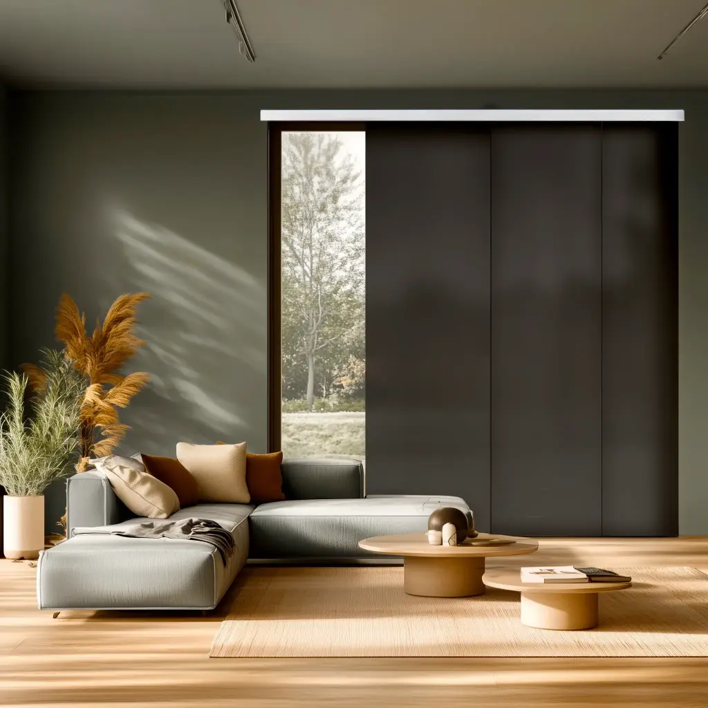 Panel Japonés Solar Screen 5% Negro